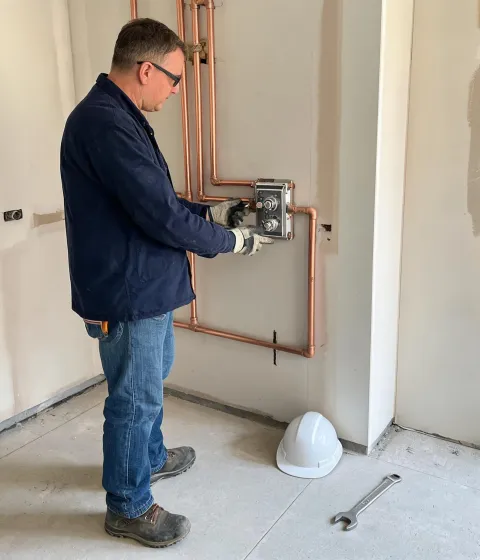 Grohe field trainer on jobsite