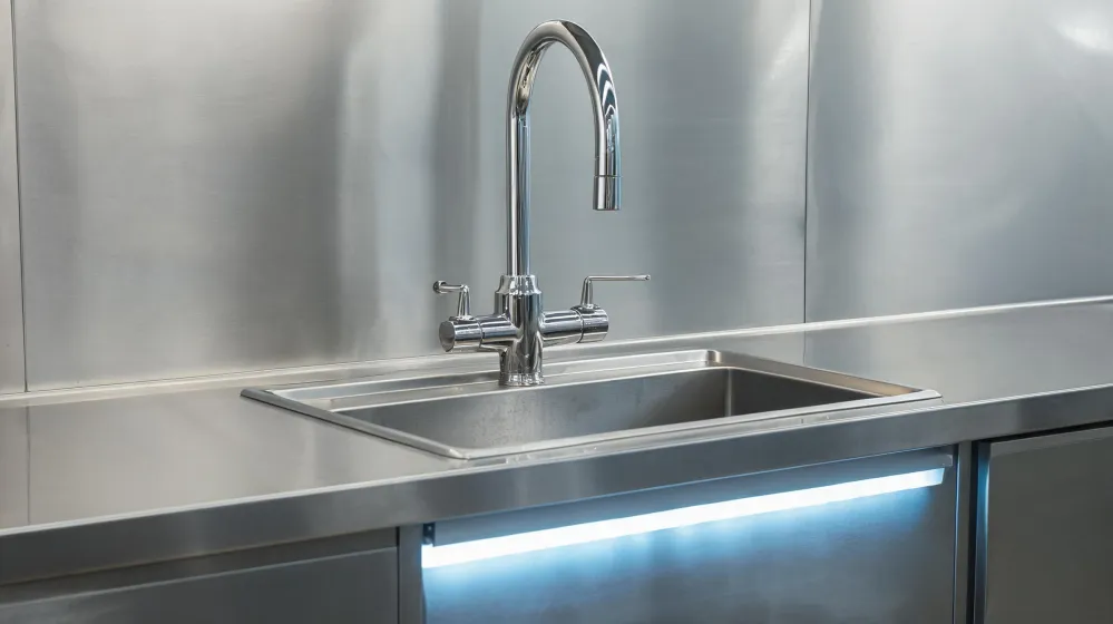 Commercial kitchen prep sink faucet