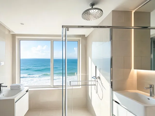 Coastal hotel shower package